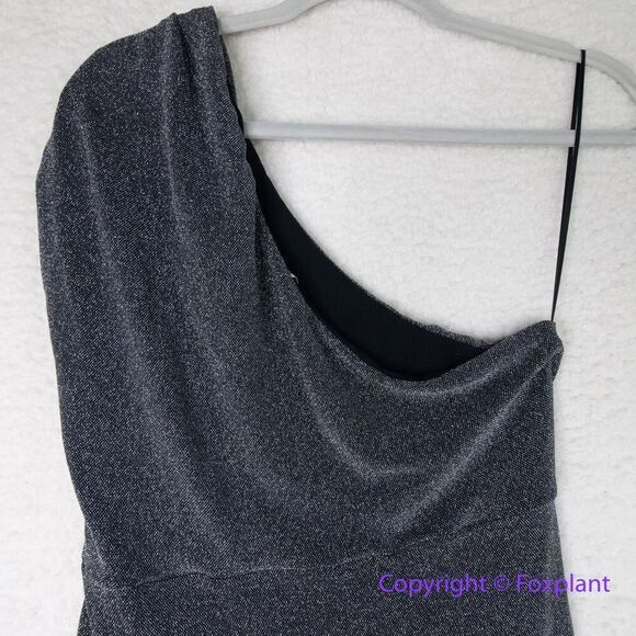 New!  Free People Malia‎ dress One Shoulder Metallic Mini Cocktail Women size XL - Picture 9 of 13